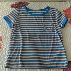 Multicolored striped Top